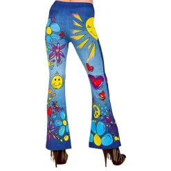 Widmann S.r.l. 70'er Hippie Bukser Dame - Tilbehør|Kostumetema