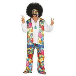 Fiestas Guirca, S.L 60'er Hippie Kostume - Udklædningskostumer|Kostumetema