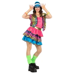 Discount Wilbers Karnaval B.V. 80'er Neon Leopard Dame Kostume