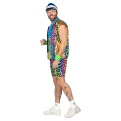 Clearance Wilbers Karnaval B.V. 80'er Neon Leopard Herre Kostume