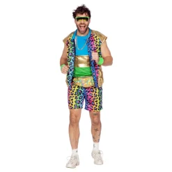 Clearance Wilbers Karnaval B.V. 80'er Neon Leopard Herre Kostume