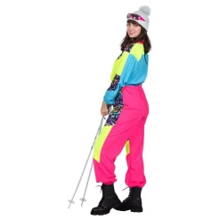 Wilbers Karnaval B.V. 80'er Neon Skidragt Dame Kostume - Udklædningskostumer|Kostumetema