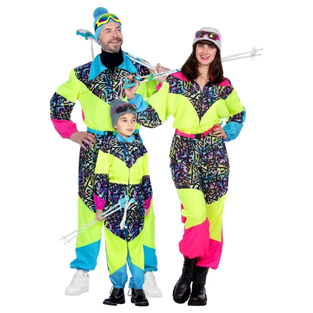 Wilbers Karnaval B.V. 80'er Neon Skidragt Dame Kostume - Udklædningskostumer|Kostumetema