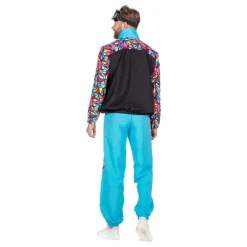 Outlet Wilbers Karnaval B.V. 80'er Neon Skidragt Herre Kostume