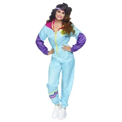 Leg Avenue Europe 80'erne Træningsdragt Jumpsuit Deluxe Kostume - Udklædningskostumer|Kostumetema