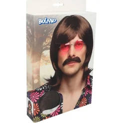 Boland Party Partners B.V. 70'er Paryk med Moustache - Parykker