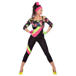 Wilbers Karnaval B.V. 80'er Retro Aerobics Kostume - Udklædningskostumer|Kostumetema