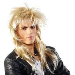 Folat B.V. 80'er Rocker Blond Paryk - Kostumetema|Parykker