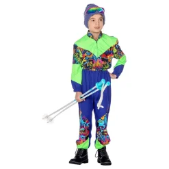Online Wilbers Karnaval B.V. 80'er Skidragts Blå/Grøn Børnekostume