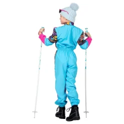 Outlet Wilbers Karnaval B.V. 80'er Skidragts Lyserød/Blå Børnekostume