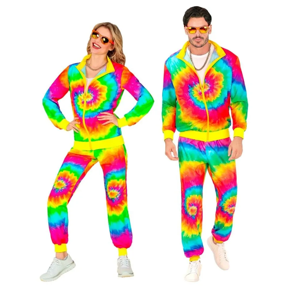 Online Widmann S.r.l. 80'er Tracksuit Tie-Dye Kostume