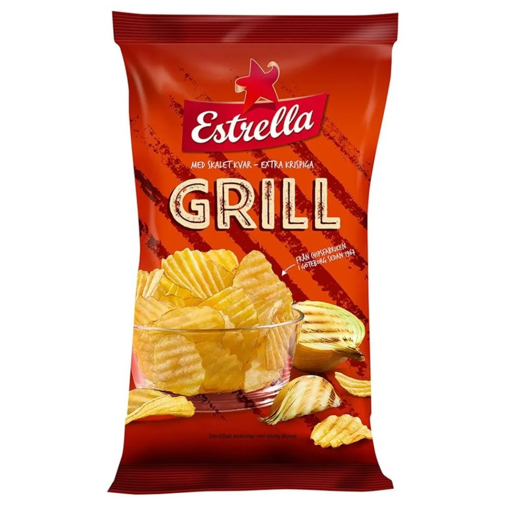 Discount ERT Godis AB Estrella Grill Chips Storpak