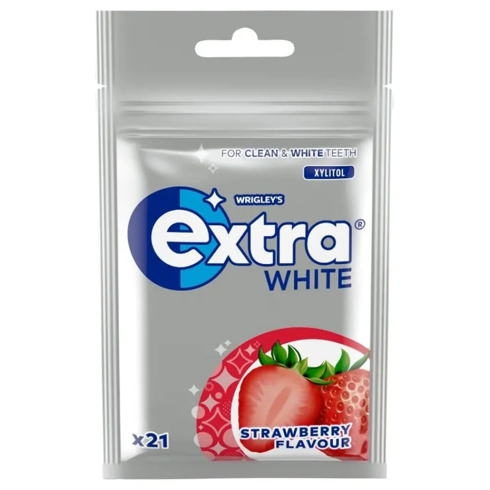 New ERT Godis AB Extra White Strawberry Tyggegummi