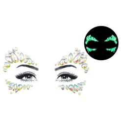 Discount Partyking AB Face Jewels Glow in the Dark Evil