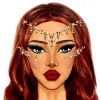 Leg Avenue Europe Face Jewels med Guldstjerner - Tøj|Accessories