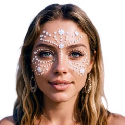 Discount Fiestas Guirca, S.L Face Jewels Perler Flower