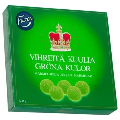 ERT Godis AB Fazer Grønne Kugler Æske - Slik