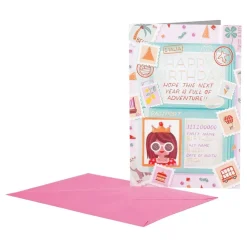 Clearance Kidek AB Fødselsdagskort Passport Birthday