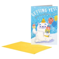 Kidek AB Fødselsdagskort Yeti Birthday - Hilsningskort