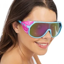Discount CHAKS Festivalbriller Retro Rave Blå/Lyserød