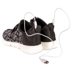 Partyking AB Fiberoptiske LED Sko Sorte - Maskeradskor|Masker