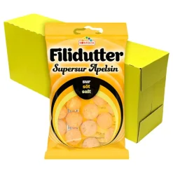 ERT Godis AB Filidutter Supersur Appelsin Økonomipakke - Slik