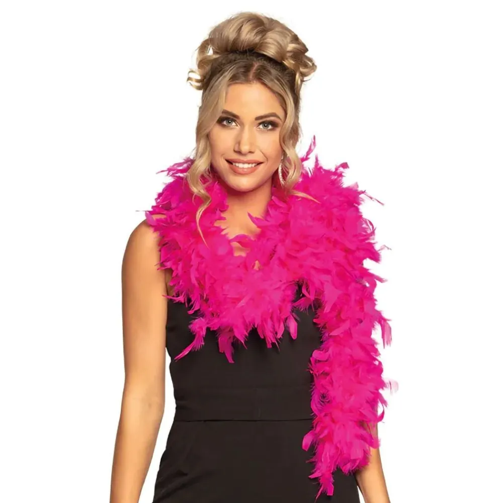 Discount Boland Party Partners B.V. Fjerboa Neonlyserød UV