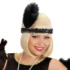 Widmann S.r.l. Flapper Pandebånd Sort - Kostumetema|Hatte