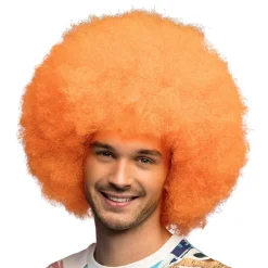 Boland Party Partners B.V. Fluffy Neonorange Paryk - Parykker