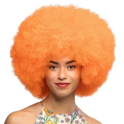 Boland Party Partners B.V. Fluffy Neonorange Paryk - Parykker
