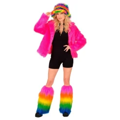 Hot Widmann S.r.l. Fluffy Regnbuefarvede Benvarmere Deluxe