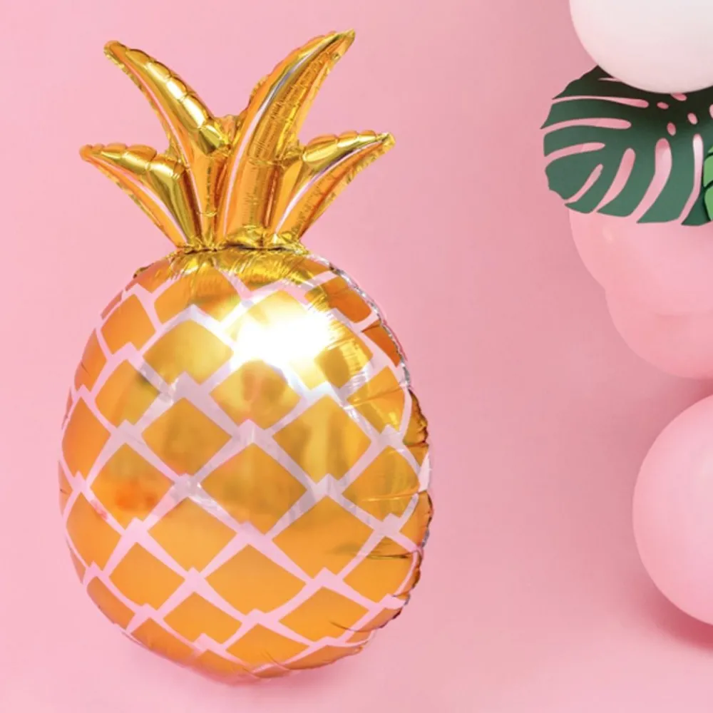 PartyDeco sp. z o.o. Folieballon Ananas Guld - Balloner
