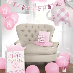 Clearance Unique UK Inc t/as Unique Party Folieballon Baby Shower Lyserød Elefant