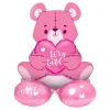 Online Folat B.V. Folieballon Bjørn It's a Girl Lyserød