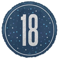 Sale Unique UK Inc t/as Unique Party Folieballon 18 Blå/Sølv