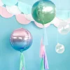 PartyDeco sp. z o.o. Folieballon Bold Ombre Blå/Grøn - Balloner