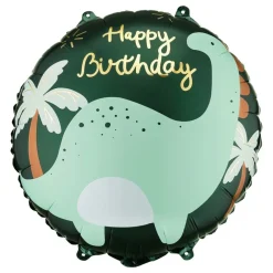 PartyDeco sp. z o.o. Folieballon Brontosaurus Happy Birthday - Balloner