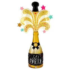 Ballongkungen AB Folieballon Champagneflaske Let's Party - Balloner