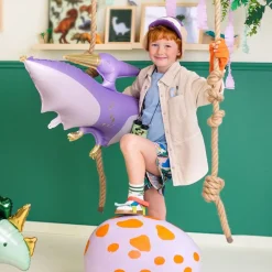 New PartyDeco sp. z o.o. Folieballon Dinosaur Lilla