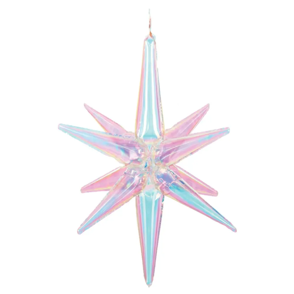 PartyDeco sp. z o.o. Folieballon 3D Stjerne Iriserende - Balloner