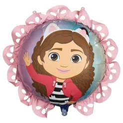 PartyDeco sp. z o.o. Folieballon Gabbys Dukkehus med Flæsekant - Balloner
