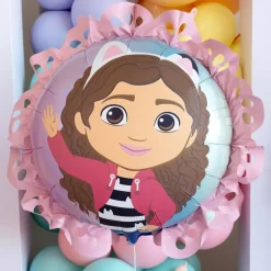 PartyDeco sp. z o.o. Folieballon Gabbys Dukkehus med Flæsekant - Balloner