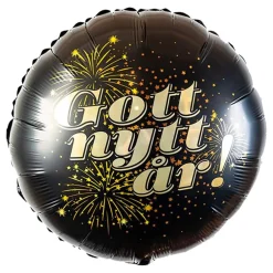 Ballongkungen AB Folieballon "Gott Nytt År" - Oppyntning|Balloner