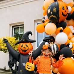 PartyDeco sp. z o.o. Folieballon Halloweengræskar Two Face - Balloner