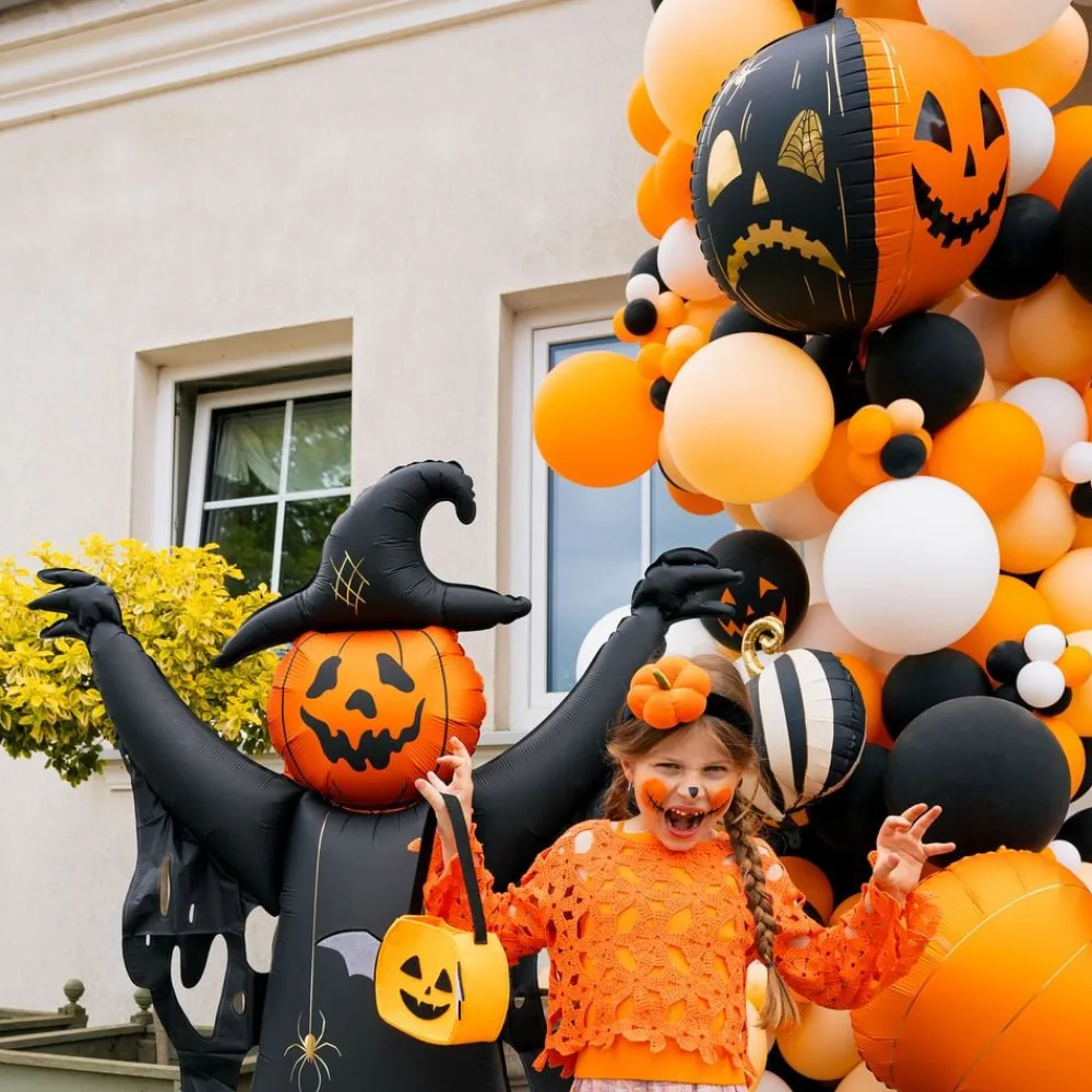 PartyDeco sp. z o.o. Folieballon Halloweengræskar Two Face - Balloner