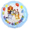 Ballongkungen AB Folieballon Happy Birthday Bluey - Balloner