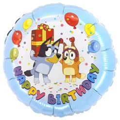 Ballongkungen AB Folieballon Happy Birthday Bluey - Balloner