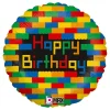 Clearance Ballongkungen AB Folieballon Happy Birthday Byggeklodser