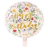 PartyDeco sp. z o.o. Folieballon "Happy Birthday" Blomster - Balloner