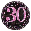 Best Reithmüller Europe GmbH Folieballon 30 Happy Birthday Lyserød Sparkling